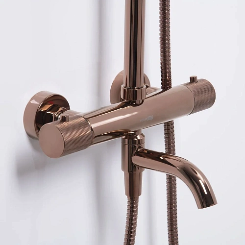 Душевая система WasserKRAFT A18301 Thermo с термостатом розовое золото Душевая система WasserKRAFT A18301 Thermo с термостатом розовое золото