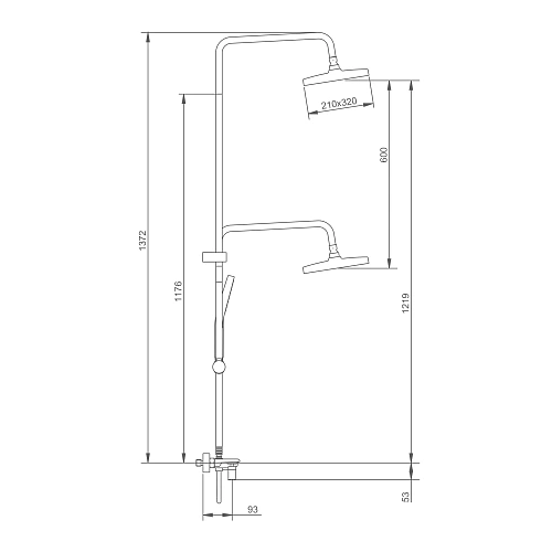 Душевая система Splenka S52.24.06, черный Душевая система Splenka S52.24.06, черный