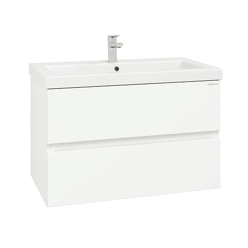 Тумба под раковину Onika Эвада 80 см 108058 подвесная, белая (для Миранда 80/ Como-80) Тумба под раковину Onika Эвада 80 см 108058 подвесная, белая (для Миранда 80/ Como-80)