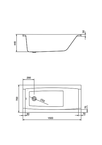 Акриловая ванна Santek Санторини 150х70 прямоугольная белая 1WH302497 1.WH30.2.497 Акриловая ванна Santek Санторини 150х70 прямоугольная белая 1WH302497 1.WH30.2.497
