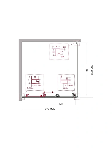 Душевой уголок BelBagno UNO-195-AF-31-90-P-Cr 90x90 см, профиль хром, стекло рифленое Душевой уголок BelBagno UNO-195-AF-31-90-P-Cr 90x90 см, профиль хром, стекло рифленое