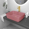 Раковина GROSSMAN Color GR-3016PIM (480x370x130) розовая матовая Раковина GROSSMAN Color GR-3016PIM (480x370x130) розовая матовая