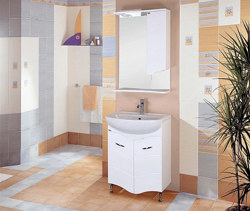 Зеркальный шкаф Onika ЛАЙН 58.01 правый 205820 Зеркальный шкаф Onika ЛАЙН 58.01 правый 205820