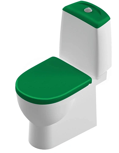 Унитаз напольный SANITA LUXE Best Color Green SL DM WC.CC/Best/2-DM/GRN.G/S1 Унитаз напольный SANITA LUXE Best Color Green SL DM WC.CC/Best/2-DM/GRN.G/S1
