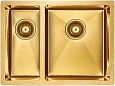 Кухонная мойка Paulmark ZUSAT PM225944-BGR брашированное золото правая PVD 590х440мм Кухонная мойка Paulmark ZUSAT PM225944-BGR брашированное золото правая PVD 590х440мм