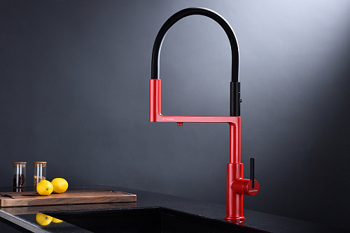 Смеситель для кухни Paulmark Tornado пламя To213402-FI Смеситель для кухни Paulmark Tornado пламя To213402-FI