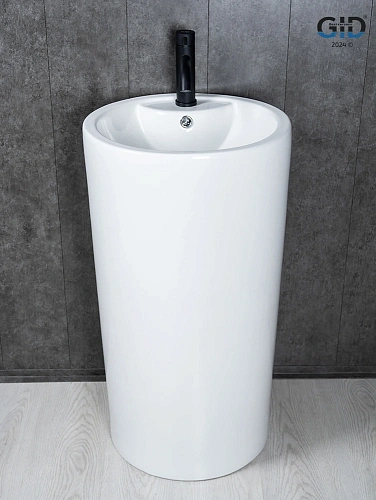 Раковина Gid Nb135 81102 напольная белая 46x46x86 Раковина Gid Nb135 81102 напольная белая 46x46x86