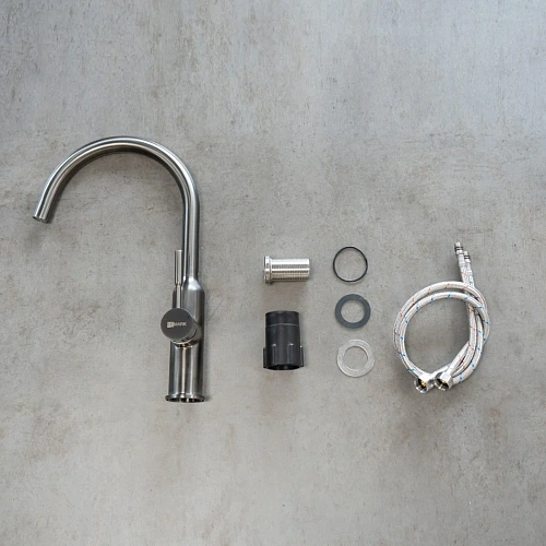 Смеситель для кухни Lemark Expert LM5079GMN с поворотным изливом, графит нано Смеситель для кухни Lemark Expert LM5079GMN с поворотным изливом, графит нано