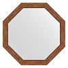 Картинка анонса товара «зеркало в багетной раме evoform octagon, by 3662, 59 x 59 см, сухой тростник»