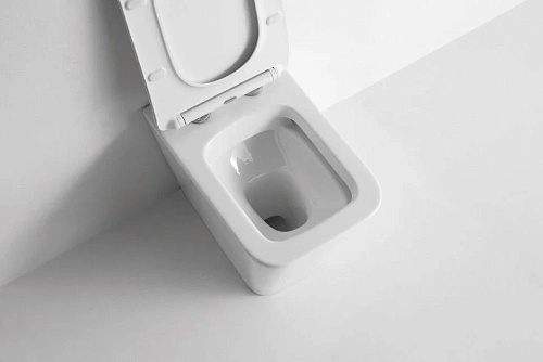 Унитаз приставной CeramaLux 3170 белый с крышкой микролифт Унитаз приставной CeramaLux 3170 белый с крышкой микролифт