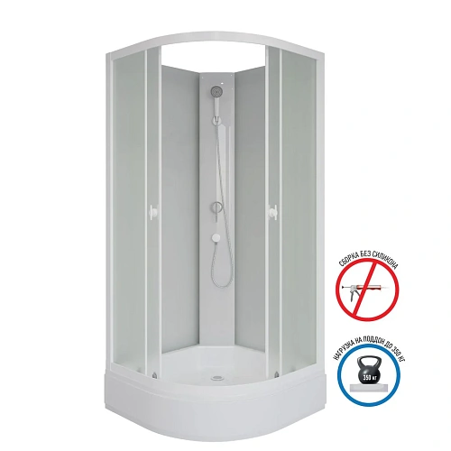 Душевая кабина Niagara Promo P90/26/MT/BK (900х900х2000) Душевая кабина Niagara Promo P90/26/MT/BK (900х900х2000)