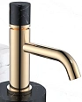 Смеситель для раковины Boheme STICK GOLD MRAMOR BLACK 121-G-MR-BLACK Смеситель для раковины Boheme STICK GOLD MRAMOR BLACK 121-G-MR-BLACK