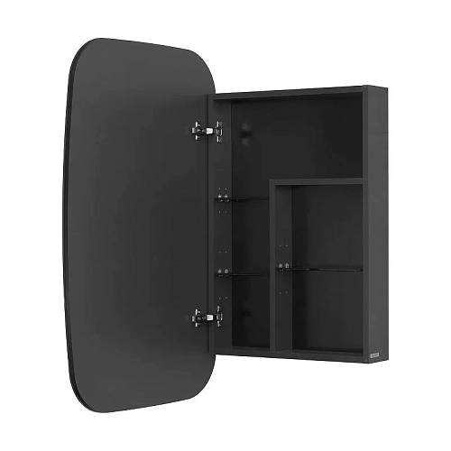 Зеркальный шкаф Aquaton Сохо 60 графит левый 1A258302AJA0L Зеркальный шкаф Aquaton Сохо 60 графит левый 1A258302AJA0L