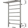 Полотенцесушитель электрический Teso Azaro Line с полкой Z5080YY63 оружейная сталь Полотенцесушитель электрический Teso Azaro Line с полкой Z5080YY63 оружейная сталь
