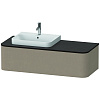 Картинка анонса товара «тумба под раковину duravit happy d.2 plus hp4942l7575 подвесная 130 см лен»