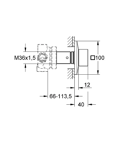 Переключатель потоков GROHE Allure Brilliant на 5 положений, комплект верхней монтажной части для 29 19798AL0 Переключатель потоков GROHE Allure Brilliant на 5 положений, комплект верхней монтажной части для 29 19798AL0