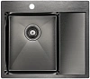 Кухонная мойка Paulmark FLANK PM225951-GML вороненая сталь левая 590х510мм Кухонная мойка Paulmark FLANK PM225951-GML вороненая сталь левая 590х510мм