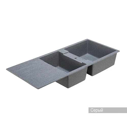 Кухонная мойка Aquaton Торина 1A712032TR230 из литого мрамора, прямоугольная, с крылом и дополнитель Кухонная мойка Aquaton Торина 1A712032TR230 из литого мрамора, прямоугольная, с крылом и дополнитель