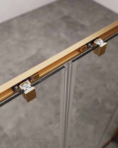 Душевой уголок CEZARES MOLVENO-AH-2/2-170/90-C-BORO-IV цвет профиля брашированное золото стекло прозрачное 1700x900 мм Душевой уголок CEZARES MOLVENO-AH-2/2-170/90-C-BORO-IV цвет профиля брашированное золото стекло прозрачное 1700x900 мм