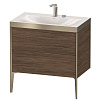 Картинка анонса товара «тумба с раковиной duravit xviu xv4710eb121p 80 см орех темный»