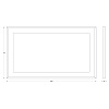 Зеркало Evoform Ledside в багетной раме и LED-светильником BY 2208 130х75 см Зеркало Evoform Ledside в багетной раме и LED-светильником BY 2208 130х75 см