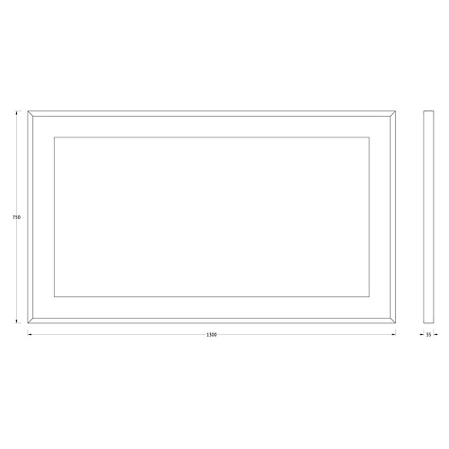 Зеркало Evoform Ledside в багетной раме и LED-светильником BY 2208 130х75 см Зеркало Evoform Ledside в багетной раме и LED-светильником BY 2208 130х75 см