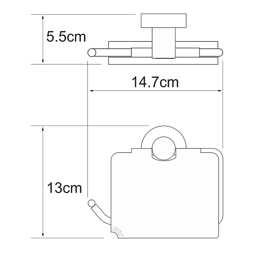 Держатель туалетной бумаги WasserKRAFT Isen K-4025 хром Держатель туалетной бумаги WasserKRAFT Isen K-4025 хром