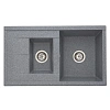 Кухонная мойка Aquaton Делия 87 1A716232DE230 из литого мрамора, серый Кухонная мойка Aquaton Делия 87 1A716232DE230 из литого мрамора, серый
