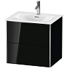 Тумба под раковину Duravit XSquare XS432204040 подвесная 61 см черный глянцевый