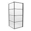 Душевой уголок NEW TRENDY SUPERIA BLACK 90x90x195 P K-0604