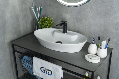 Раковина Gid N9398 51142 накладная белая 61x37x12 Раковина Gid N9398 51142 накладная белая 61x37x12