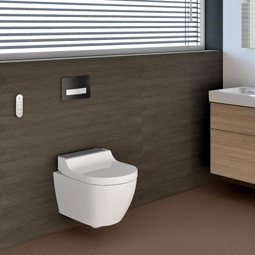 Унитаз SMART GEBERIT AquaClean Tuma Comfort 146.294.FW.1 (панель нерж. сталь) Унитаз SMART GEBERIT AquaClean Tuma Comfort 146.294.FW.1 (панель нерж. сталь)