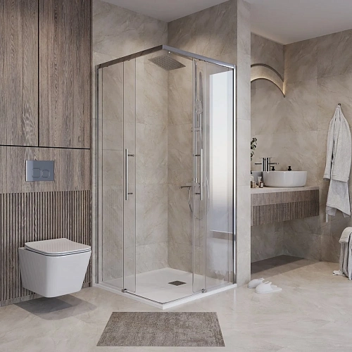 Душевой уголок Niagara Nova NG-6629-34 (90x90x195) квадратная, раздвижная, хром, стекло прозрачное Душевой уголок Niagara Nova NG-6629-34 (90x90x195) квадратная, раздвижная, хром, стекло прозрачное