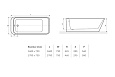 Акриловая ванна Excellent Tula 170 х 75 см WAEX.TUL17WH Акриловая ванна Excellent Tula 170 х 75 см WAEX.TUL17WH