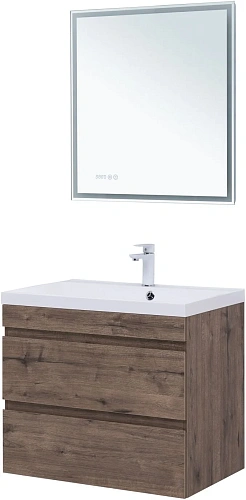 Тумба под раковину Aquanet Нота New 75 дуб веллингтон табак 00334192 подвесная Тумба под раковину Aquanet Нота New 75 дуб веллингтон табак 00334192 подвесная