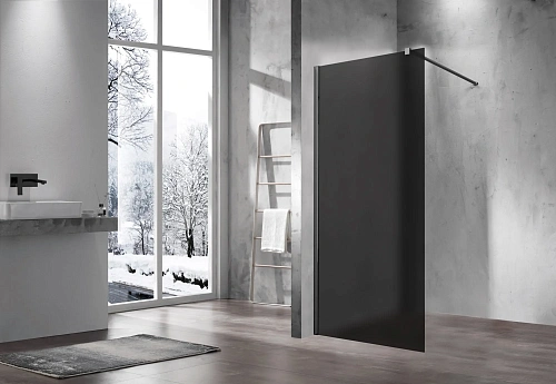 Душевая перегородка Vincea Walk-In VSW-1H900GFGM 900x2000 вороненая сталь, стекло матовое тонированное Душевая перегородка Vincea Walk-In VSW-1H900GFGM 900x2000 вороненая сталь, стекло матовое тонированное