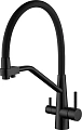Смеситель для кухни Splenka S71.62.06 с гибким изливом с подключением к фильтру, черный Смеситель для кухни Splenka S71.62.06 с гибким изливом с подключением к фильтру, черный