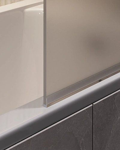 Шторка на ванну Timo TCM-70/03F-6 на монопетле 1400x700, профиль черный, стекло матовое 6 мм Шторка на ванну Timo TCM-70/03F-6 на монопетле 1400x700, профиль черный, стекло матовое 6 мм