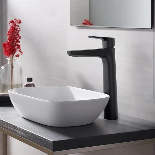 Смеситель для раковины Aquatek БЕТТА AQ1104MB Черный матовый Смеситель для раковины Aquatek БЕТТА AQ1104MB Черный матовый