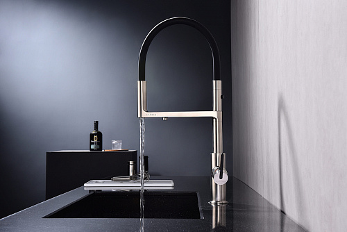 Смеситель для кухни Paulmark TORNADO брашированная сталь To213402-BS Смеситель для кухни Paulmark TORNADO брашированная сталь To213402-BS