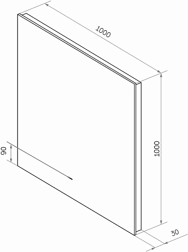 Зеркало DIWO Элиста 100x100 с подсветкой 543499 Зеркало DIWO Элиста 100x100 с подсветкой 543499