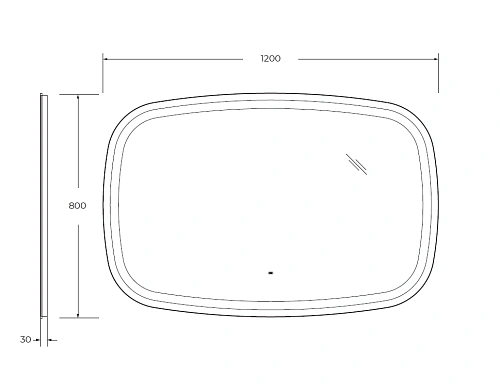Зеркало CEZARES MOLVENO с подсветкой и датчиком движения CZR-SPC-MOLVENO-1200-800-MOV 1200x800x30 Зеркало CEZARES MOLVENO с подсветкой и датчиком движения CZR-SPC-MOLVENO-1200-800-MOV 1200x800x30