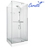 Картинка анонса товара «душевая кабина ceruttispa mimi901t 90x90x215-225 профиль хром, стекло прозрачное»