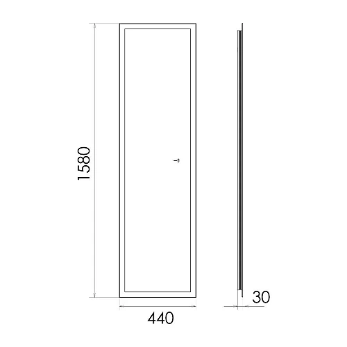 Зеркало Comforty Люпин 440x1580 00-00014248 LED-подсветка, бесконтактный сенсор Зеркало Comforty Люпин 440x1580 00-00014248 LED-подсветка, бесконтактный сенсор