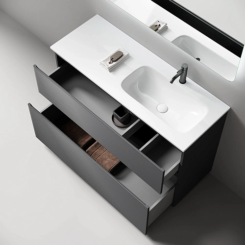 Тумба под раковину SANCOS Folk Floor FL120FRGS правая 1190х445х850 Grey soft, напольная Тумба под раковину SANCOS Folk Floor FL120FRGS правая 1190х445х850 Grey soft, напольная