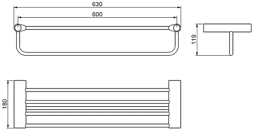 Полотенцедержатель ART&MAX VERONA PUSH AM-M-048-CR Полотенцедержатель ART&MAX VERONA PUSH AM-M-048-CR
