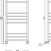Полотенцесушитель водяной Aquanet Fiona(г2) 1200x400 00237049 Полотенцесушитель водяной Aquanet Fiona(г2) 1200x400 00237049