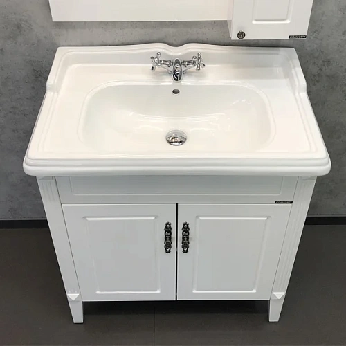 Тумба раковина Comforty Палермо-80 00004139245 белый глянец раковина Comforty 3380 Тумба раковина Comforty Палермо-80 00004139245 белый глянец раковина Comforty 3380