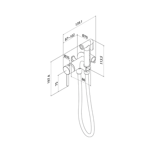 Гигиенический душ IDDIS 005BCR0i08 матовый хром Гигиенический душ IDDIS 005BCR0i08 матовый хром
