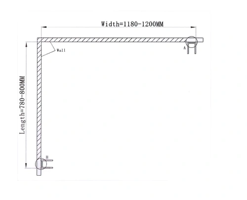 Душевой уголок Ceruttispa MARBELLA 120B L без поддона 80x120x190 Душевой уголок Ceruttispa MARBELLA 120B L без поддона 80x120x190